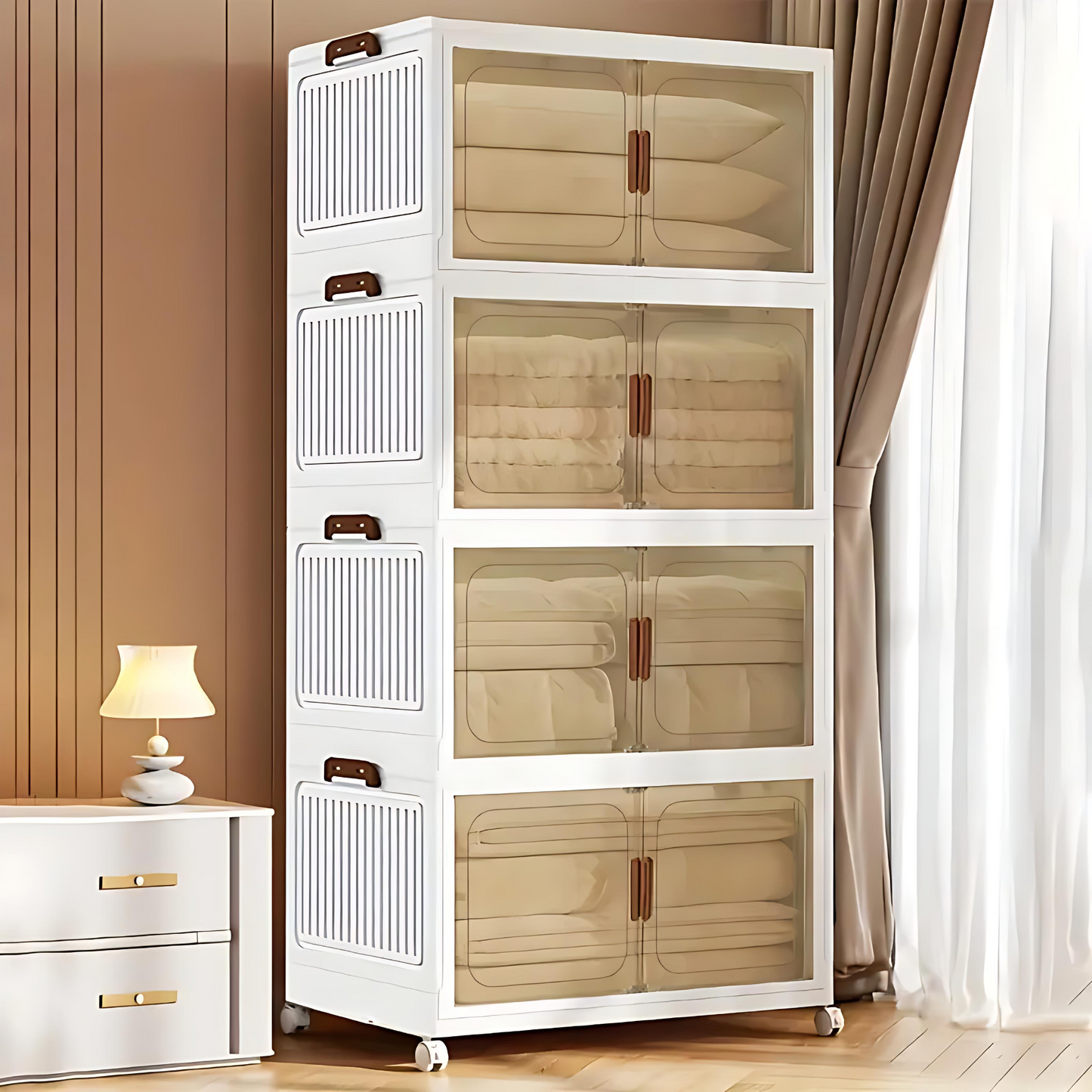 4-Layer XL Foldable Storage Cabinet