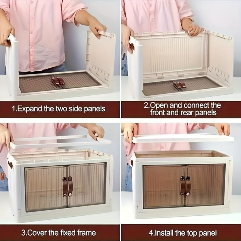 3-Layer Storage Box with Wheels | Stackable Organizer| Storage shelves USA