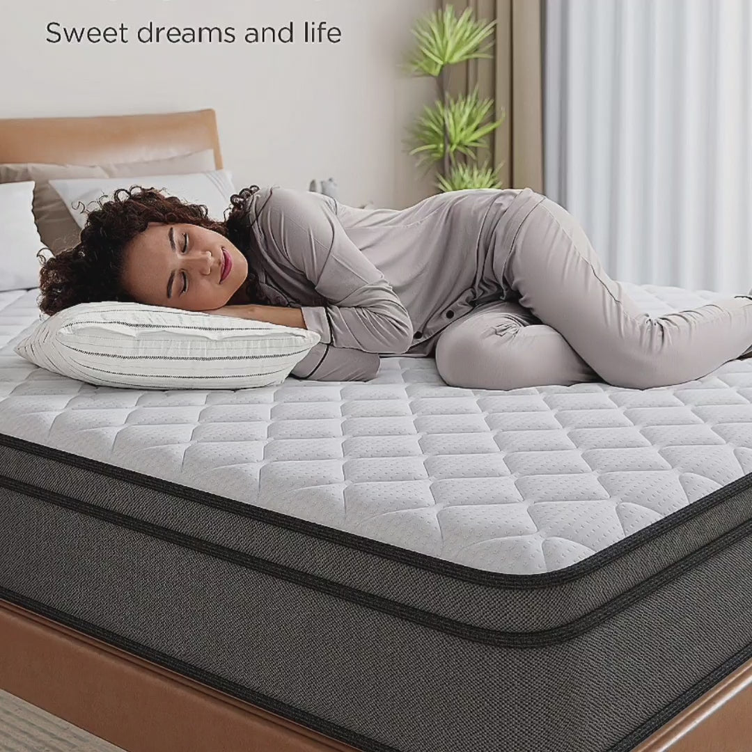  Storage Shelves USA Medium Firm Pocket Coil Mattress.